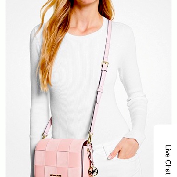 SALE‼️‼️‼️Michael Kors Mercer Clutch Crossbody bag. Color: Pink - Picture 7 of 9